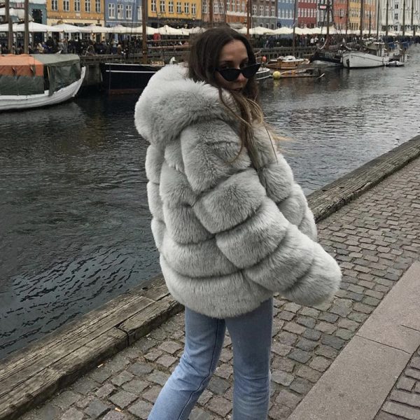 Umeko Women Clothing Faux Fur Coat Women Faux Leather Plus Size Clothing for Women S-4XL Winter Coats fur coats and jackets 201110