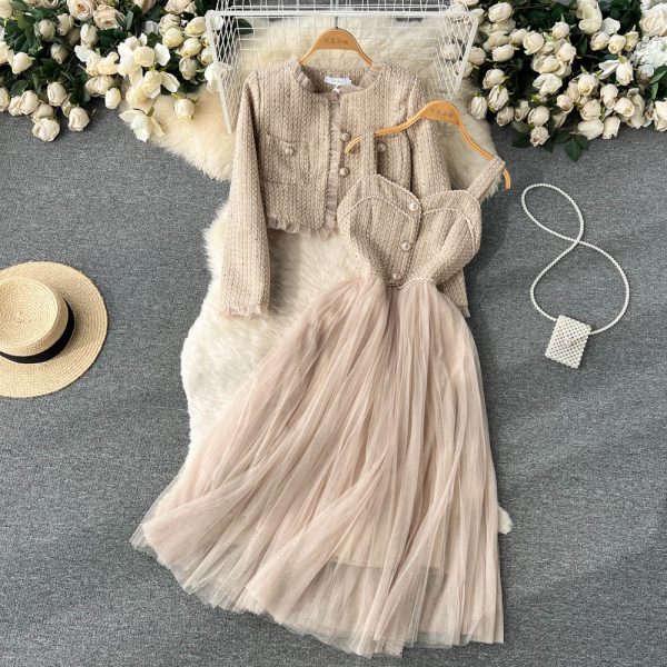 2024 Two Piece Dress Spring Autumn Elegant 2 Piece Set Overalls Dress Women Bow Collar White Shirt Top Irregular Flower Print V-Neck Vest Dress