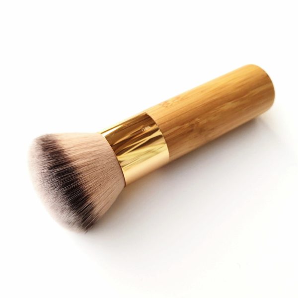 The buffer airbrush finish bamboo foundation Makeup brush Dense Soft Synthetic Hair Flawless Finishing Beauty Cosmetics Brush Tool