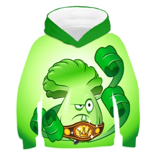 3D Print Kids Clothes Boys Tops Autumn And Winter Children's Hoodie Plants Vs. Zombies pullover Casual Fun Boy Hoodies LJ201216