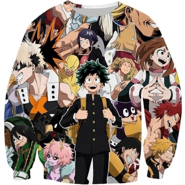 Anime Girl Toga Himiko My Hero Academia 3D Printed Sweatshirt Men Women Casual Harajuku Couple Pullovers Drop shipping 201020