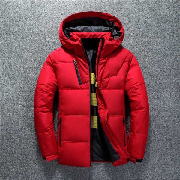 Winter Jacket Men High Quality Fashion Casual Coat Hood Thick Warm Waterproof Down Jacket Male Winter Parkas Outerwear 210927