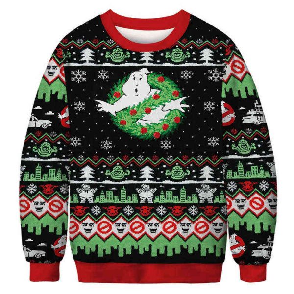 XXS-6XL Ugly Christmas Sweater 3D Funny Cartoon Anime Xmas Sweaters Jumpers Tops Men Women Autumn Holiday Party Sweatshirt Y1118