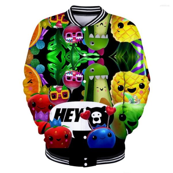 Women's Jackets FRDUN Harajuku Style Hey Bear Sensory 3D Casual Long Sleeve Baseball Jacket Women Clothes Fashion Kpop Tops