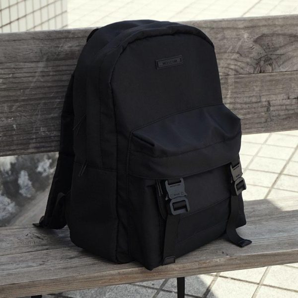 Backpack 20SS ALYX Backpacks Men Women High Quality Black Fashion 1017 9SM Bags Nylon Rubber Patch Zipper