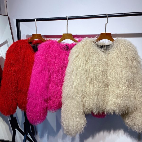 Women's Fur Faux YOLOAgain Winter Autumn Fashion Real Jacket Women Mongolia Sheep Coat 221123