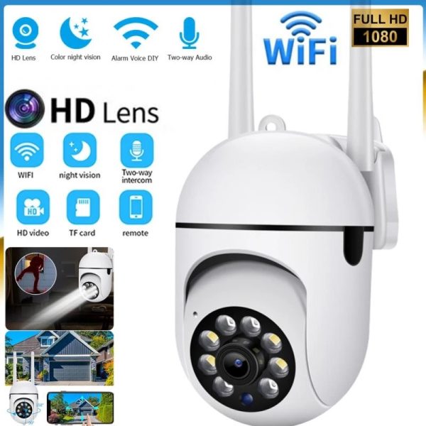 2.4G WiFi Security Camera Night Vision 2MP 1080P HD Wireless IP Camera 360 Rotating Remote Surveillance Cameras Indoor Monitoring