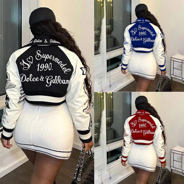 Women's Jackets Y2k Bomber Women Hip Hop Harajuku Varsity Letterman Patchwork Leather 2023 Streetwear College Coats Top 230310