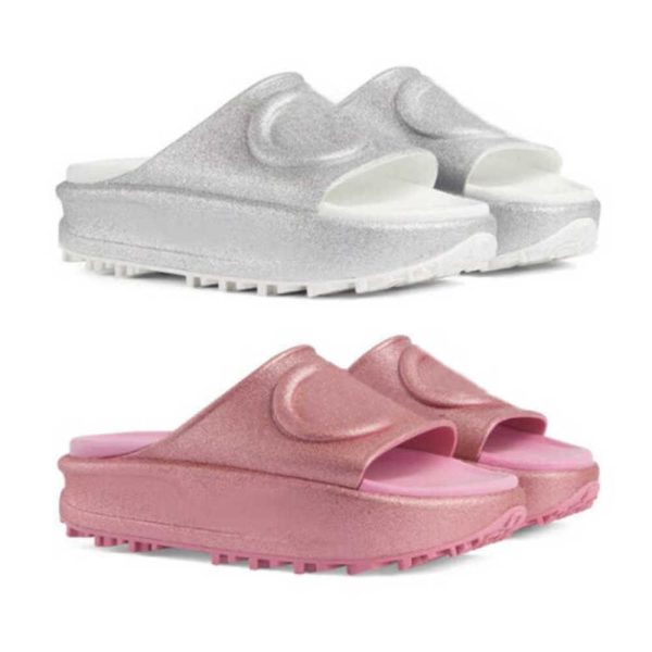 Woman Sandals Men Ladies Summer Rubber Beach Slippers Flat Thick Sole Anti-slip Slippers Bathroom Home Shoes Comfortable With Box NO438