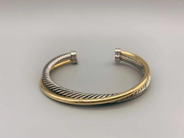 Bangle Le Han Jewelry Crossover Bracelet With18K Gold Plated