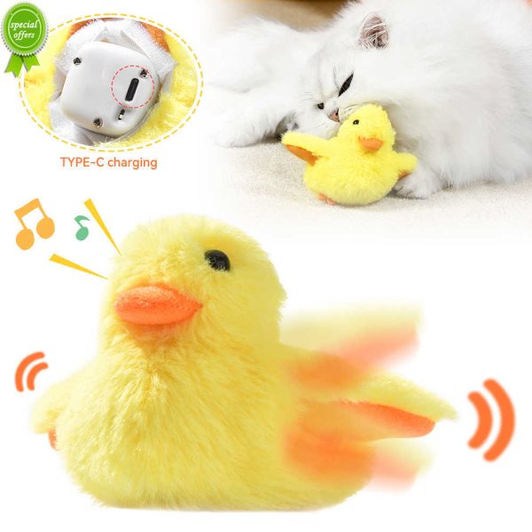 Automatic Cat Toys Smart Cute Plush Pet Toy Electric Self-moving Kitten Toys Interactive Cat Supplies for Indoor Playing