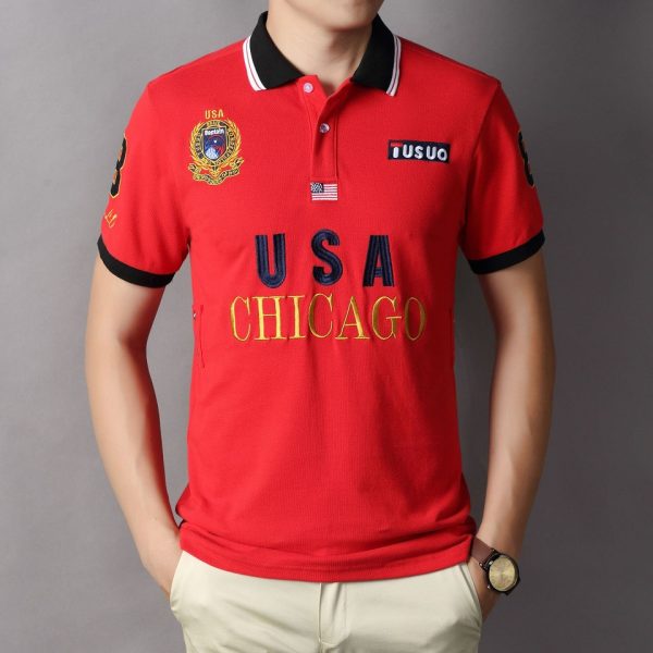 2023SS Men's Polos Top T-shirt Short Sleeve T-shirt Large or Small Horse Plus Size S-5XL Multi color Embroidery Classic Business Casual Cotton Breathable Christmas