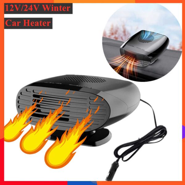 1 Black 12 Volt/24 Volt Winter New Home Small Car Heater Devjing Glass Heater Daily Use