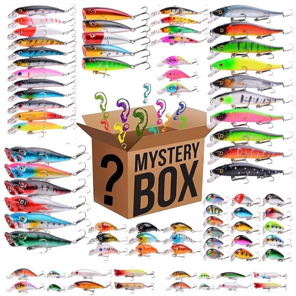 Baits Lures 310 Pcs of Random Fishing Lure High Quality Swimming Bait Popper Wobble Crankbait Artificial Box 230530