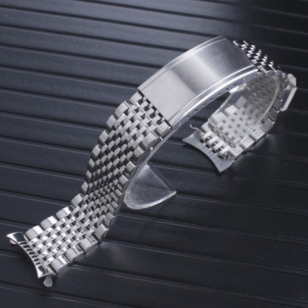 Watch Bands Watch accessories Band Curved end 18mm 19mm 20mm Bead of Rice Solid Stainless Steel Watch Strap For Omega Bracelet 230616