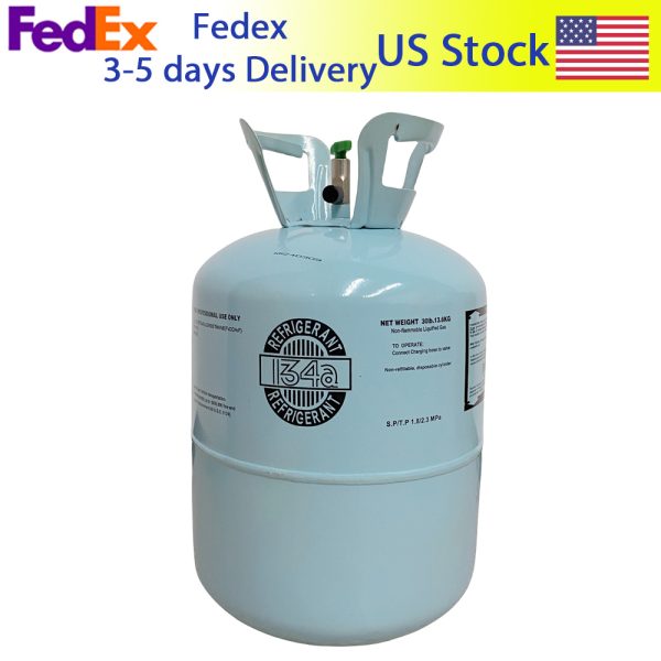 (In Stock) R134A Refrigerant Freon Steel Cylinder Packaging for Air Conditioners 30LB