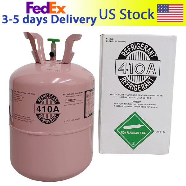 25Lb R410A Refrigerant Freon Steel Cylinder Packaging Tank Cylinder for Air Conditioners