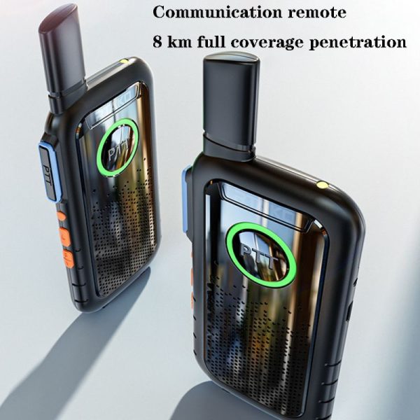 2 pcs pack hotel construction site civil micro ultra thin wireless handheld outdoor high power mini mini walkie talkie 5km 10km