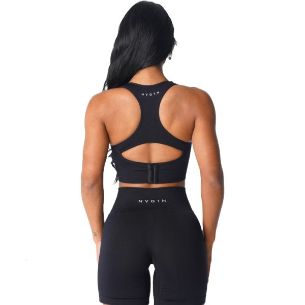 Yoga Outfit Nvgtn Ignite Seamless Bra Spandex Top Woman Fitness Elastic Breathable Breast Enhancement Leisure Sports Underwear 230919