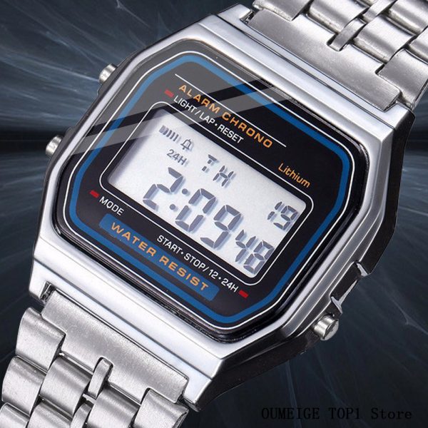 Wristwatches Digital Watch For Men LED Electronic Wristwatch Chronograph Sport Waterproof Women Bracelet Alarm Clock Orologio uomo reloj 230922