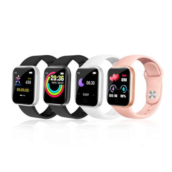 Y68 Smart Watch Color Screen Step Counting Multi Sport Mode Message Reminder Photography Music Remote Control Smart Band