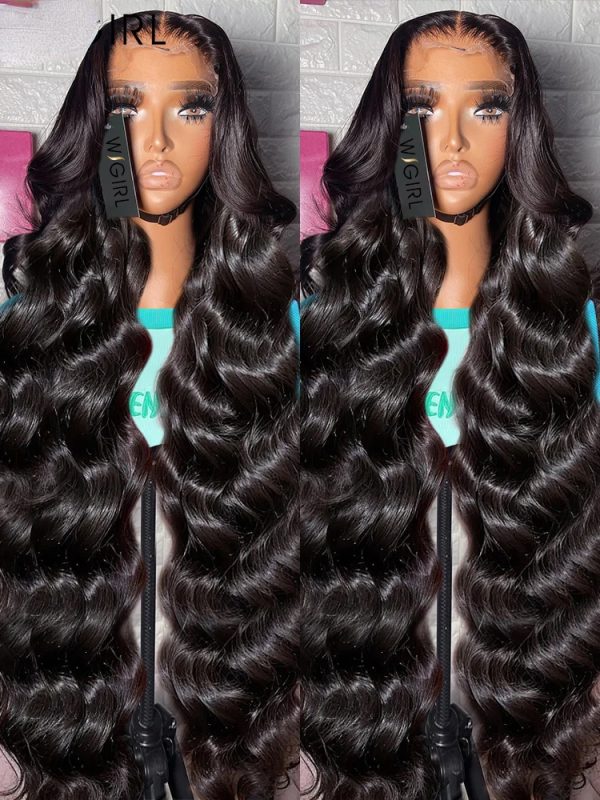 0 40 Inch Body Wave 13x4 HD Lace Front Human Hair Wigs Wear and Go Glueless Brazilian Lace Frontal Wig for Women Synthetic Heat Resistant