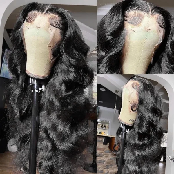 Brazilian 250 Density Body Wave 13x4 Hd Lace Front Wig 30 Inch Loose Wave 360 Lace Frontal Wig Simulation Human Hair Wigs Pre Plucked