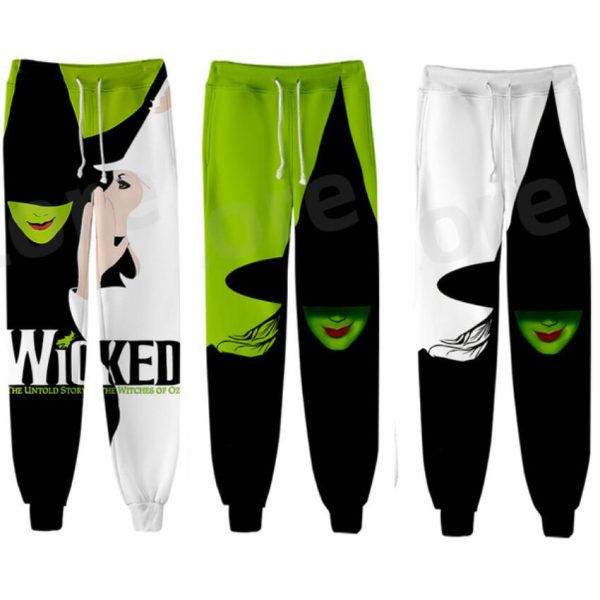 WICKED The Musical Elphaba Sweat Pants 3D Joggers Pants Casual Trousers Men/Women Hip Hop Sweatpants Pantalon Homme Streetwear