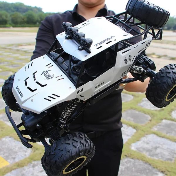 1 12 16 4WD RC Car With Led Lights 24G Radio Remote Control Buggy OffRoad Trucks Boys Toys for Children 240103