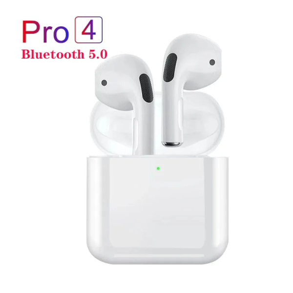 Bluetooth Wireless Earphone Pro 4 TWS Compatible 5.0 Headphone Earbud Headphones Waterproof Headset with Mic for Xiaomi iPhone