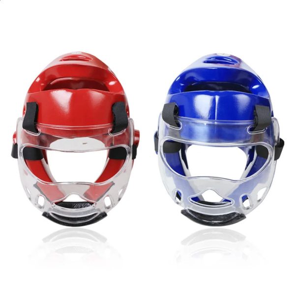 Taekwondo Helmet Adult Children Martial Arts Fight Face Mask Head Protect Gear Skating Equipment for Boxing MMA Karate Training 240122