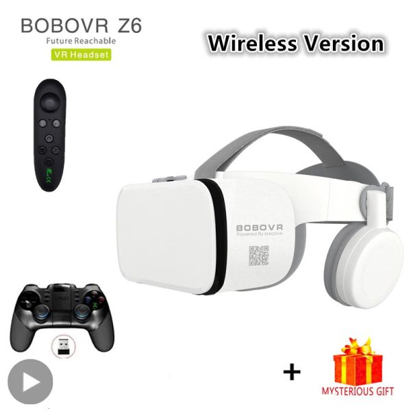 Bobo Bobovr Z6 Casque Helmet 3D VR Glasses Virtual Reality Bluetooth Headset For Smartphone Smart Phone Goggles Viar Binoculars 240126