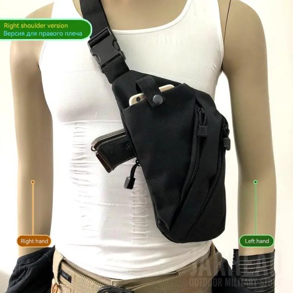 Antitheft Bag Chest Hunting Multifunctional Concealed Tactical Storage Gun Holster Mens Left Right Nylon Shoulder 240127