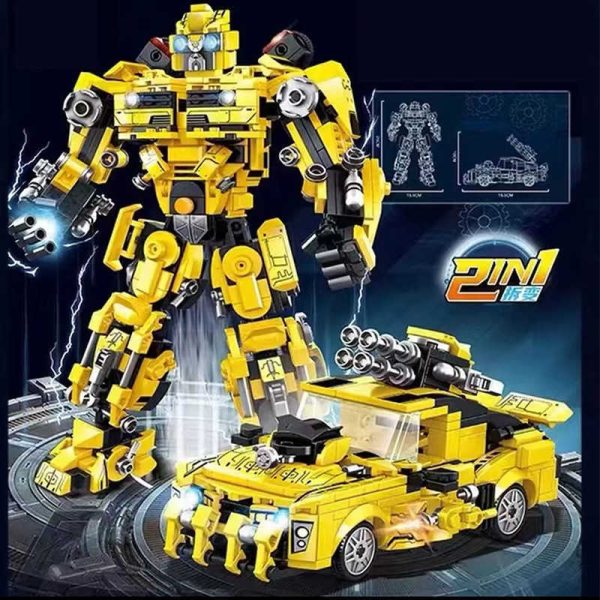 Blocks Model Building Kits 1508PCS Transformation Robot Car Toys Truck Autobot Deformation Movies Building DIY Model Blocks for Kids J240819