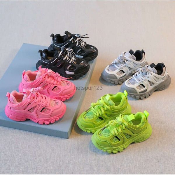 24 Children Casual Shoes Spring Elastic Band Pink Sneakers For Kids Boys Girls Non-slip Sport Child trainers tenis