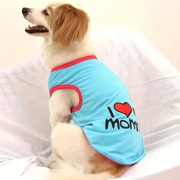 1pc T-shirt, Clothes, Pet Dog Vest, Anti-shedding Thin Clothing