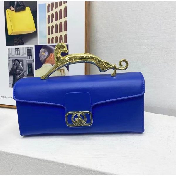 Bag Women Design Leather Shell 2024 Ladies Metal Buckle Simple Fashion Shoulder Party Commuting Oblique