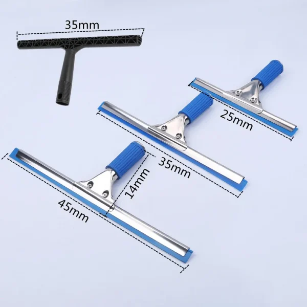 25-45cm Window Glass Cleaning Squeegee Blade Wiper Cleaner Scraper For Floor Tile Car Window Shower Glass Door Cleaning Tools