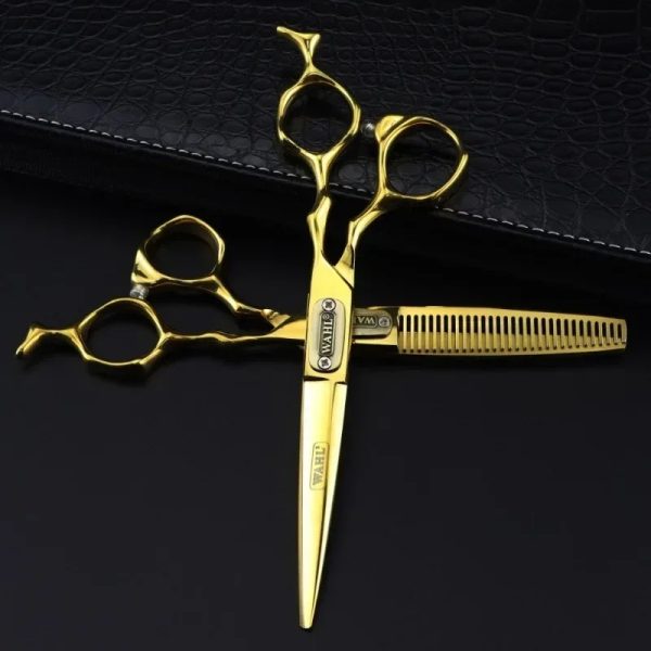 2024 Professional Japan 440c Steel 6 Inch Bull Head Hair Cutting Scissors Haircut Thinning Barber Cut Shears Hairdressing Scissors for