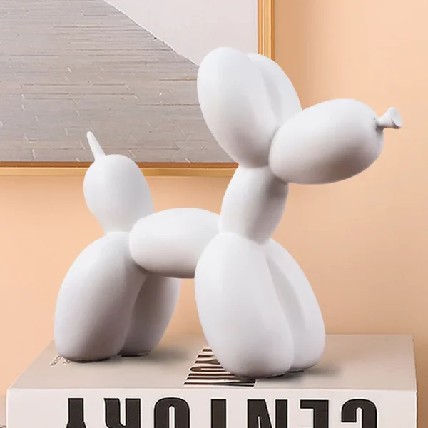 Balloon Dog Animals Statue Sculpture Animals Cake Art Pendant Modern Tabletop Decoration Home Resin Dessert Mat Balloon Party 0424