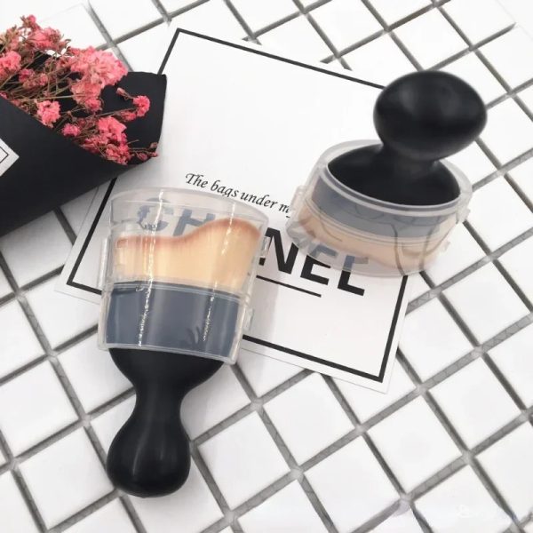 2024 S Shape Cream Blush Makeup Brush Contour Foundation Loose Powder Brush Multifunctional Kabuki Makeup Brushes With Protect Lidfor Contour Makeup Brush