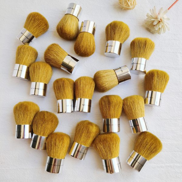 Id Escentuals Makeup Full Coverage Kabuki Brush Goat Bristles Powder Blush Contour Cosmetic Beauty Tool