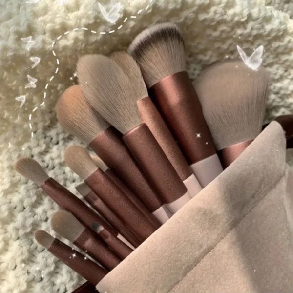 2024 new 13 PCS/Lot Makeup Brushes Set Eye Shadow Foundation Women Cosmetic Powder Blush Blending Beauty Make Up Tool cosmetic makeup brush