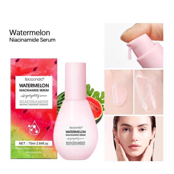 Watermelon Glow Niacinamide Dew Drops Serum Makeup Primer Cream Lightweight Serum Priming Liquid Brightner 240514