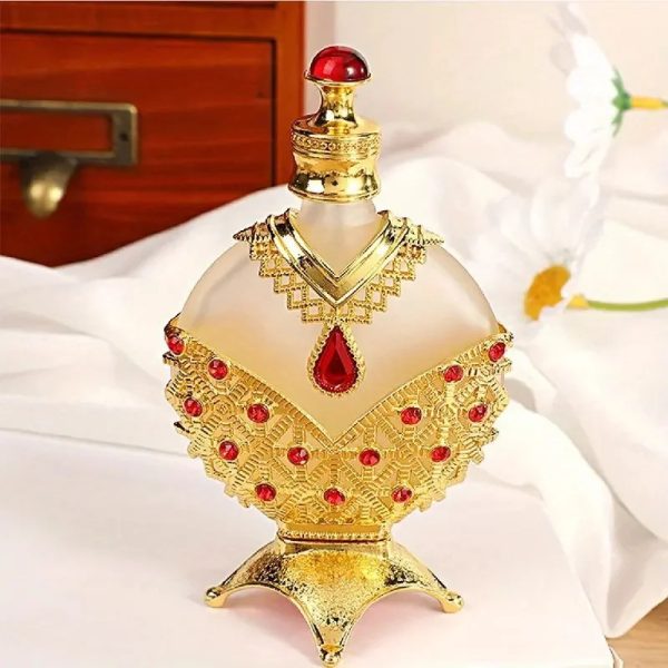 10ml 30ml Empty Arabian Perfume Bottle Gold Concentrated Perfume Oil Dropper Bottle for Essential Oil Valentines Ladies Gifts 240527