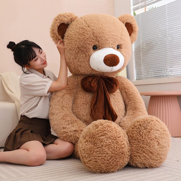 80/120cm Big Size Teddy Bear Plush Toy Giant Stuffed Animals Birthday Valentines Day Gift Soft Pillow Dolls Grilfriend Girl