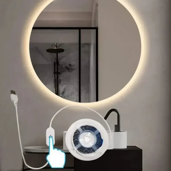 1M/3M/5M USB LED Strip Light 5V 30LEDs/m 2835 Dimmable Flexible Lamp Tape For TV Backlight Room Kitchen Lighting Mirror Backlight Gifts Light Lamp Decoration