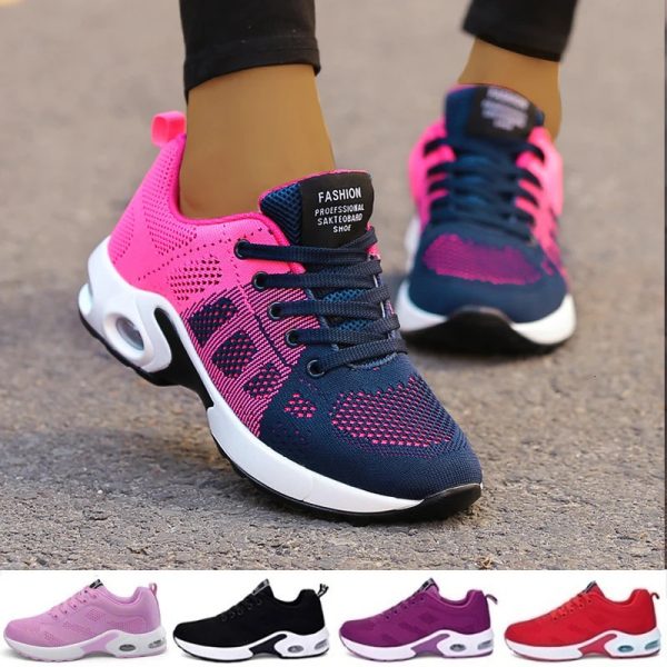 Women Sneakers Shoes Comfortable Ladies Shoes Flat Womens Sneakers Footwear Platform Sneakers Trainers Shoes Woman Mujer 240607