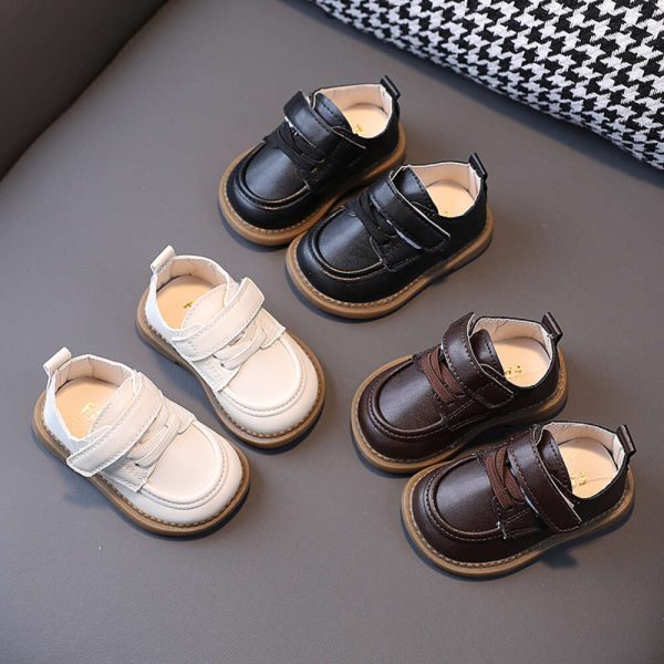 2024 autumn new 0-3 year old baby walking for boys and girls, soft soled children's leather shoes F613-20