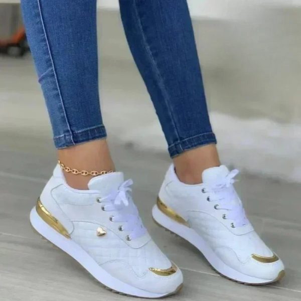 Womens Mesh Sneakers Patchwork Lace Up Flat Shoes for Women Lightweight Female Classic Versatile Zapatillas De Mujer 240614